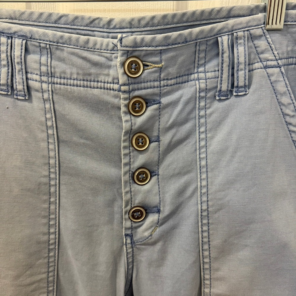 Anthropology x Pilcro‎ The Wanderer Light Blue Chambray Pants Size 31 Relaxed - Picture 4 of 16